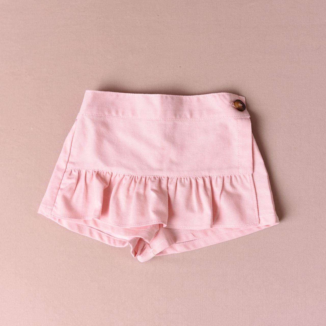 Shorts saia rosa