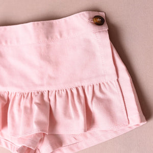 Shorts saia rosa